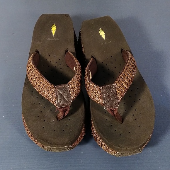 volatile wedge flip flops